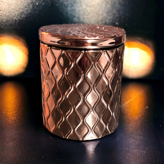 Rose Gold Trellis Candle