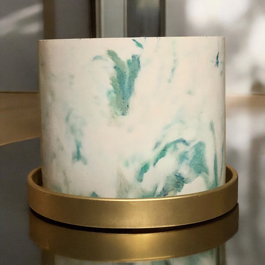 Ocean Round Concrete Planter