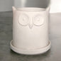 Large White Owl Planter