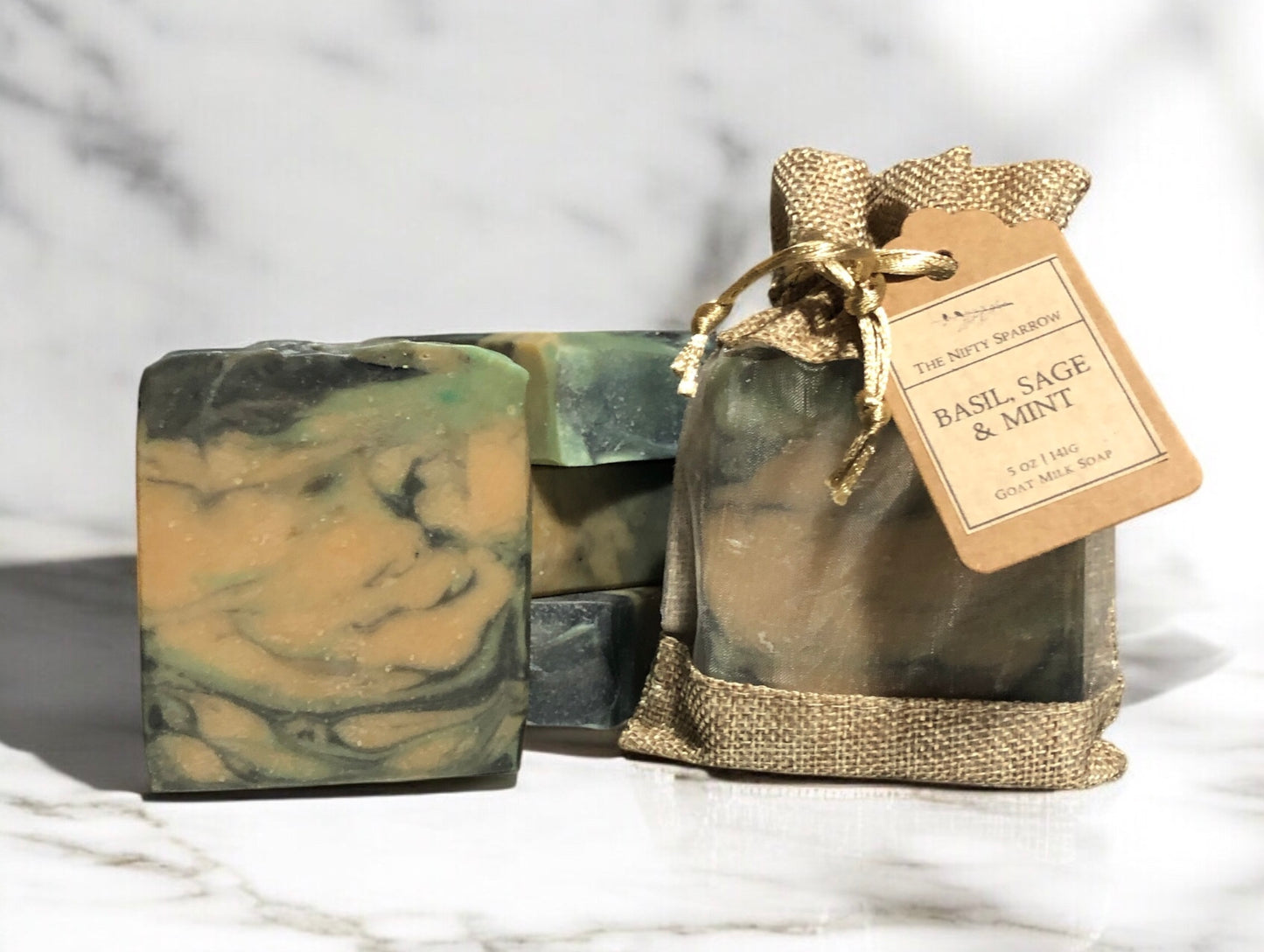 Basil, Sage & Mint Goat Milk Soap